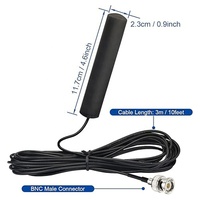 Antenne de véhicule VHF UHF GPS 10 pieds VHF UHF voiture camion Scanner antenne de montage adhésif avec câble de 3 mètres connecteur mâle BNC
