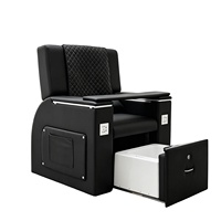 Fauteuil de Salon de Beauté Électrique pour Tatouage et Broderie, Pédicure, Thérapie des Pieds, Inclinable avec Port USB, pour Soins des Ongles, Cils et Permanente-Coloration