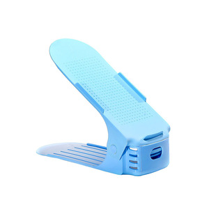 Porte-chaussures simple, épaissi, monobloc, pour usage domestique. Range-chaussures en plastique réglable à double couche, facile à utiliser. - Product Image 5