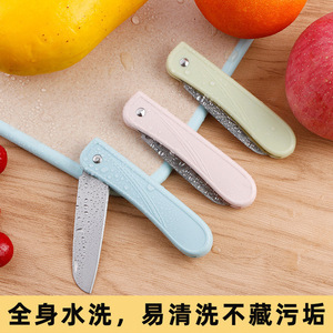 Fruit Knife Set 3 Pieces Stainless Steel Portable Folding Knife For Fruit Vegetable Cutting - Product Image 5