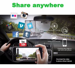 <span class=keywords><strong>2K</strong></span> wifi xe Dash Camera với tầm nhìn ban đêm ống kính kép DVR cho Tesla mô hình S xe giám sát - Product Image 6