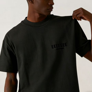 Camisetas <span class=keywords><strong>de</strong></span> Algodón Orgánico Grueso <span class=keywords><strong>de</strong></span> Marca <span class=keywords><strong>Famosa</strong></span> con Logotipo Personalizado en el Cuello, Camisetas Personalizadas <span class=keywords><strong>de</strong></span> Alta Calidad - Product Image 6
