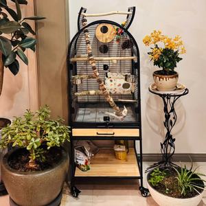 <span class=keywords><strong>Cage</strong></span> à oiseaux en fer pour l'extérieur, grande <span class=keywords><strong>cage</strong></span> à perroquets, vente en gros, direct usine, suspendable 	 Cages pour animaux de compagnie - Product Image 2