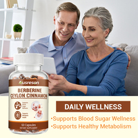 Capsules d'extrait d'écorce de cannelle de Ceylan et de berbérine OEM – Prix pour acheteurs – Complément naturel 6000mg – Capsules de berbérine et cannelle de Ceylan