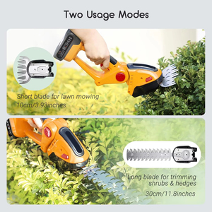 Cortasetos Inalámbrico, Recortadora de Césped 2 en 1, Cortasetos Eléctrico, Recortadora de Arbustos Inalámbrica y Recortadora de Césped para Jardín y Césped - Product Image 2
