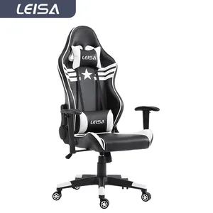 คุณภาพดี Silla Gamer ปรับโรงแรมสํานักงานเก้าอี้พักเท้าหนังไนลอนคอมพิวเตอร์ Gamer Racing PC เก้าอี้เกม Gamer