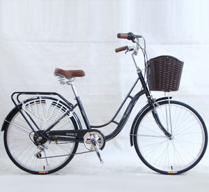 <span class=keywords><strong>Bicicleta</strong></span> Urbana de Diseño Clásico para <span class=keywords><strong>Mujer</strong></span>, con Llantas de Aleación, 7 Velocidades y 24 Pulgadas - Product Image 1