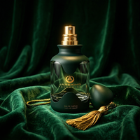 Glacial Mint 100ml Parfümflasche - Mattiertes Türkisglas für Frische, Ozeanische Düfte