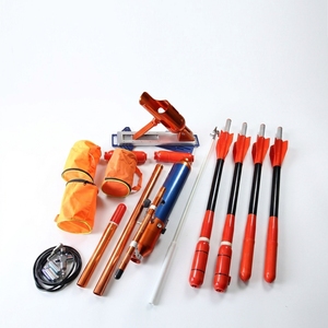 Lanceur de ligne de sauvetage pneumatique en plastique et métal, lanceur de corde de sauvetage longue portée, équipement côtier de lutte contre les incendies marins - Product Image 1