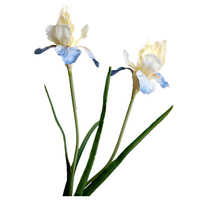 Fleurs artificielles Fleur-de-lis et Iris en PU 3D de haute qualité, effet toucher réel, pour la décoration intérieure et les mariages, vente en gros