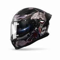 Casque de moto intégral 2026 personnalisable en usine avec visière double ABS, homologué 3C/DOT, 800 autocollants et fermeture rapide