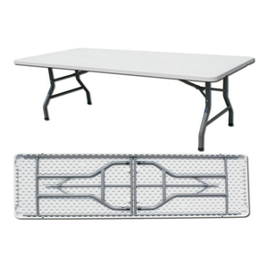 <span class=keywords><strong>Mesa</strong></span> <span class=keywords><strong>Plegable</strong></span> de Plástico Económica y Ligera de <span class=keywords><strong>Resina</strong></span>, Portátil, de 6 pies, con Estructura de Acero Sólido, HDPE, para Bodas, Banquetes, Fiestas, Alquiler, Uso en Exteriores - Product Image 4