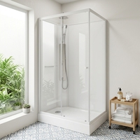 Cabine de douche coulissante en verre, résistante à la rouille et à l'eau, pour salles de bain duplex