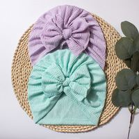 Sombrero indio nacarado de Color sólido para bebé, nuevo estilo, Sombrero con lazo para niños, sombrero Fetal Jacquard para bebé