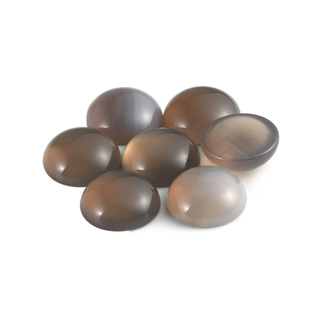 10pcs Gray Agate