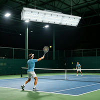 Iluminación Deportiva LED Antideslumbrante de Aluminio Chino para Canchas de Tenis/Bádminton/Pickleball Interiores, Garantía de 3 Años, Luz Diurna de 6000K, 90