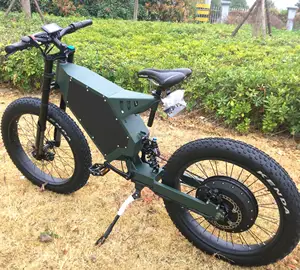 CE 15000 واط دراجة ترابية كهربائية انحدار قوة كبيرة دراجة نارية مقعد الجيش اللون الأخضر e الدراجة