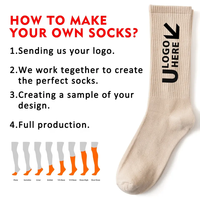 Vente en gros Logo personnalisé Designer Gym Chaussettes de sport Chaussettes antidérapantes antidérapantes Soccer Athletic Sport Football Grip Chaussettes