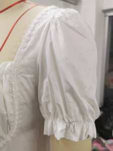 Kawaii Lolita princesa gótica Mini Bad Girl vestido imperio cintura Puff manga encaje volantes fiesta bata mujeres JSK tutú vestido - Product Image 5