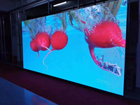 Écran LED COB P1.56 ultra-fin personnalisé HXTody, panneau mural vidéo intérieur, écran publicitaire en aluminium moulé sous pression, IP43