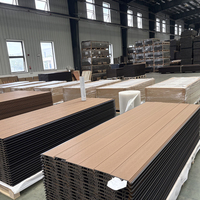 Panneau mural extérieur décoratif en bois composite plastique composite