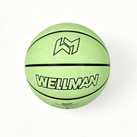 Ballons de basket personnalisés qui brillent dans le noir, taille 7, durables, écologiques, avec vessie en caoutchouc naturel, pour hommes