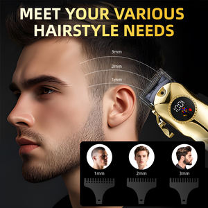 Cortadora <span class=keywords><strong>de</strong></span> <span class=keywords><strong>Pelo</strong></span> Eléctrica Profesional, Recargable por USB, Motor <span class=keywords><strong>de</strong></span> Alta Velocidad, Cuchilla <span class=keywords><strong>de</strong></span> Acero <span class=keywords><strong>de</strong></span> Aleación <span class=keywords><strong>de</strong></span> Titanio 440C, Inalámbrica, para Estilizar en Casa - Product Image 3