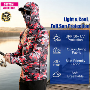 Envío Rápido, Sudadera con Capucha Integrada y Máscara Facial para Mujer y Jóvenes, con Lazos para los Pulgares, Transpirable, Camiseta de Pesca - Product Image 4
