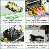 Machine de découpe automatique de ruban de sangle en nylon à chaud et à froid