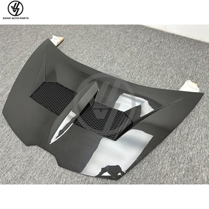 LB Style New Dry Carbon Fiber Car Front <b>Hood</b> Lambo Huracan LP580 LP610 Black Glossy Twill Weave Vacuum Bagged Accurate 1:1 - Product Image 4