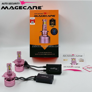Magicare N2 Rose Couleur 200 Watts <span class=keywords><strong>H7</strong></span> Led Phare <span class=keywords><strong>Ampoule</strong></span> pour Voiture H4 <span class=keywords><strong>H1</strong></span> 9005 9006 880 IP67 Étanche Haut de Gamme Auto Système d'Éclairage - Product Image 1