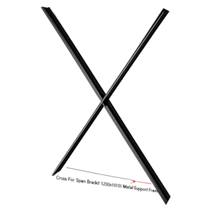 Support métallique Fami Cross pour étagère 1250x1510 H RAL5012 - Product Image 2