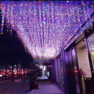 Guirnalda de Luces <span class=keywords><strong>LED</strong></span> de Cobre a Prueba de Agua para Fiestas, Guirnalda de Luces de Hielo, Luz Blanca Cálida, Luces de Hadas para Exteriores, Iluminación Navideña para Paisajes - Product Image 1