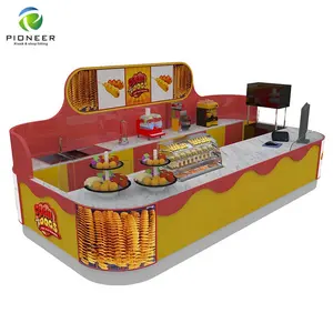 Modern Mobile Hotdog Booth Fast Food Kiosk Hotdog Retail Food Stall