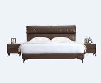 Lit convertible Qunjun moderne en bois massif avec massage intégré et rangement, style panneau souple, idéal pour les chambres à coucher, les hôtels et les centres commerciaux