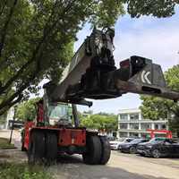 Reach Stacker Kalmar DRF450 d'occasion, d'origine suédoise, 45 tonnes, avec transmission Dana, à vendre