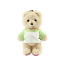 Autocollant personnalisé avec logo, pendentif en peluche ours, impression de nom sur T-shirt, pull, sweat à capuche, porte-clés ours en peluche, jupe, poupée, vêtements à changer