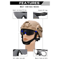 Conception de demi-monture de service personnalisé par OEM ODM d'usine compatible avec les lunettes spéciales de jeu de tir de bague intérieure myope