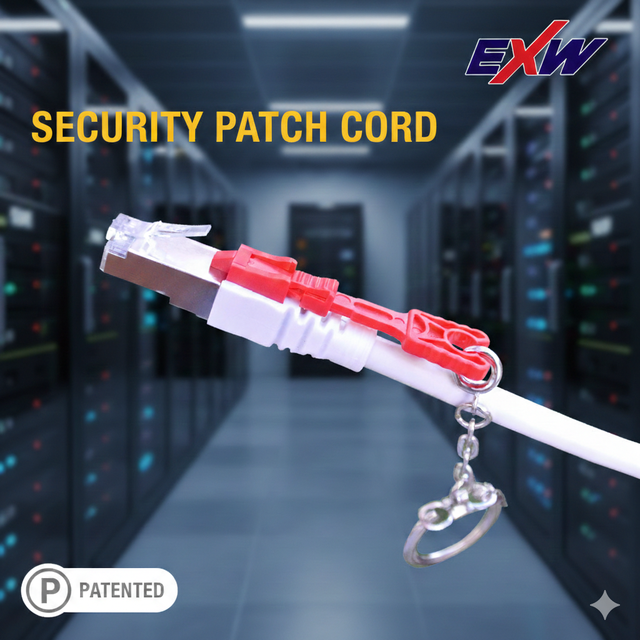 Security Locking Patch Cord Cat6 UTP Ethernet Patch Cord