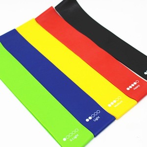 Bandes d'exercice Renoj, ensemble de 5 pièces, bandes de résistance en TPE pour la remise en forme à domicile, entraînement de force, yoga, pilates, étirements - Product Image 5