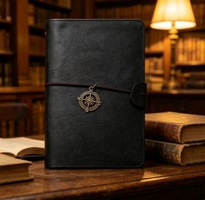 New String Leather Notebook Gift Set With Water Bottle Wholesale Promotional Notepad Thermous Cup Gift Set With Wood Pen - Product Image 1