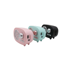 <span class=keywords><strong>Mini</strong></span> Retro altavoces manos libres portátil <span class=keywords><strong>Mini</strong></span> inalámbrico Vintage Bass altavoz - Product Image 4