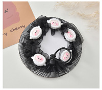 Nouveauté 2026 : Élastiques à cheveux pour bébés filles, attaches pour queue de cheval pour étudiantes, accessoires capillaires mignons