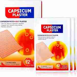 24 Patchs Chauffants au Capsaïcine (7,09 * 4,72 po), Pansements Chauffants Poréux au Capsicum - Product Image 4