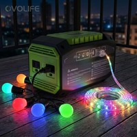 Generador Solar Portátil de Alto Rendimiento, Pequeño, 200W, 145Wh, 39000mAh, Batería de Respaldo para Uso en Exteriores OVO-A1