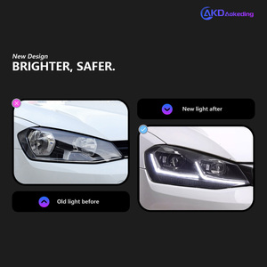 Phare de voiture pour <span class=keywords><strong>Golf</strong></span> <span class=keywords><strong>7</strong></span>.5, phare <span class=keywords><strong>LED</strong></span> 2013-2020, phares <span class=keywords><strong>Golf</strong></span> <span class=keywords><strong>7</strong></span>, DRL, phare HID, signal dynamique, bi-xénon, accessoires de voiture - Product Image 2
