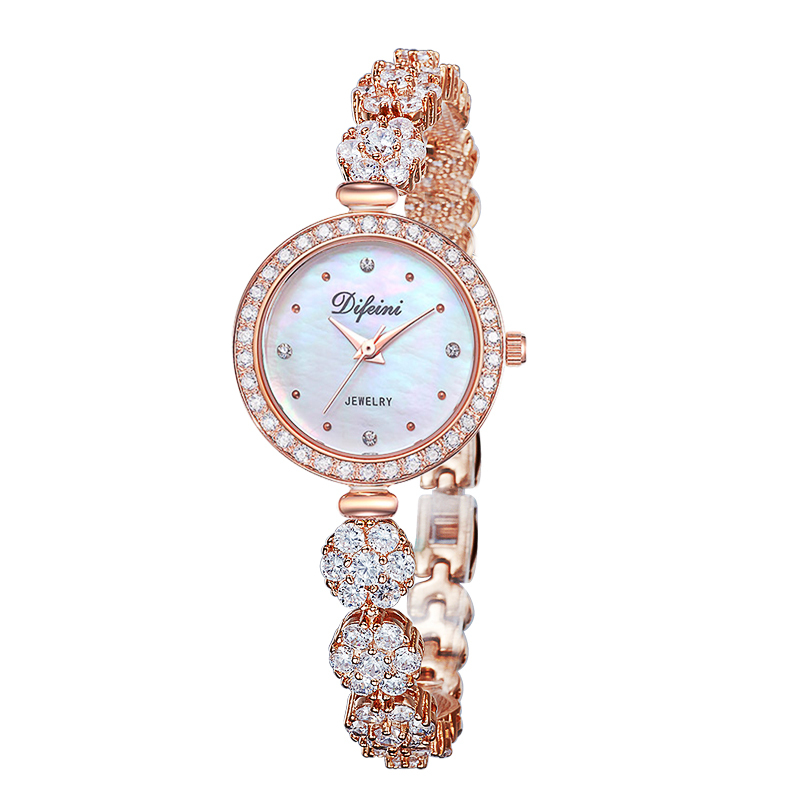 Beautiful Rose Design Long Watches With Natural Pearls&Zircons.Stainless Steel Amazon.com: Lola Rose Elegant Women main image 3