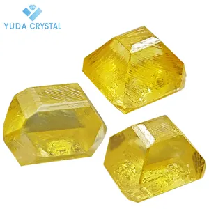 गर्म बिक्री hft कच्चा सिंथेटिक हीरा बिना कटा हुआ फैंसी पीले लैब उगाए हुए हीरे