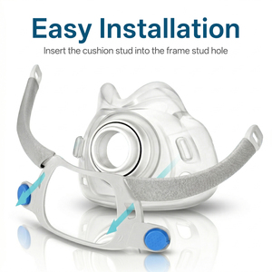 Coussin de remplacement pour <span class=keywords><strong>masque</strong></span> CPAP AirFit F40, silicone de qualité médicale, ajustement confortable, anti-fuite, tailles universelles S/M/L - Product Image 2