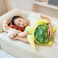 Peluche réaliste tortue de mer, jouet doux et moelleux, tortue marine en peluche pour canapé, coussin de sieste, cadeau pour enfants